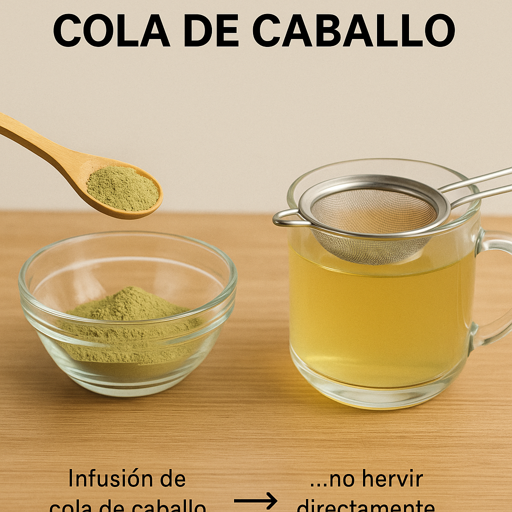 como tomar la cola de caballo
