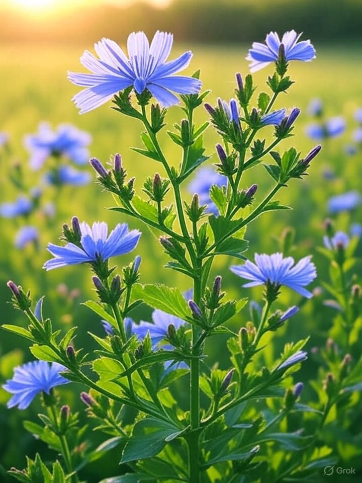 achicoria, Cichorium intybus